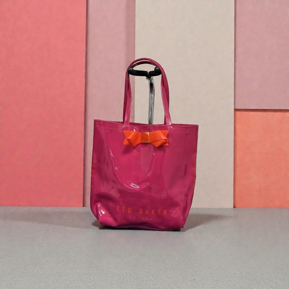 Ted Baker Fuchsia Tote with Orange Bow